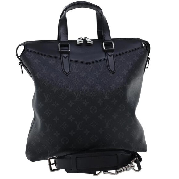 LOUIS VUITTON Monogram Eclipse Explorer 2Way Shoulder Bag M40566 Auth 27480A - Picture 1 of 16
